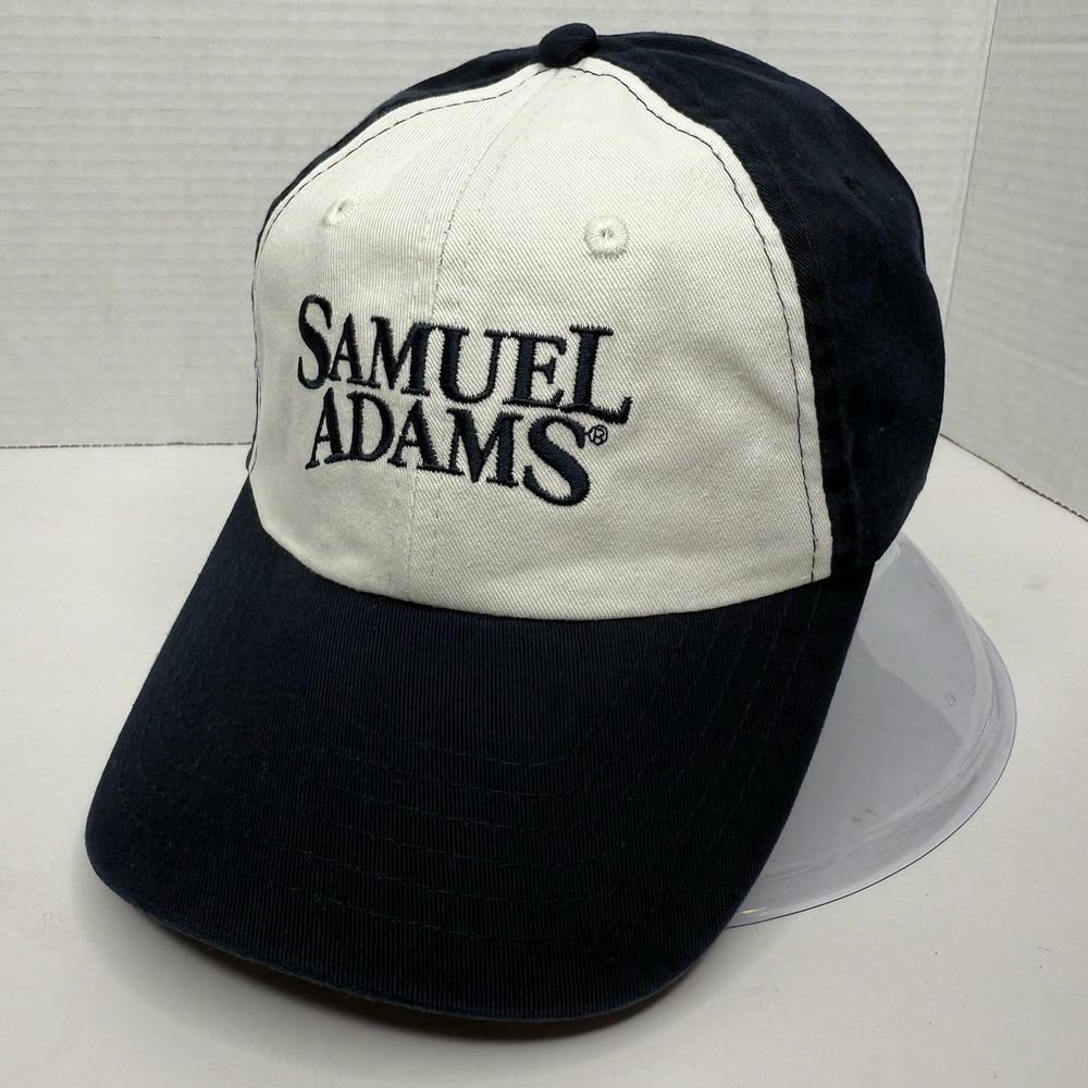 Samuel Adams Baseball Snapback Hat Cap Navy White Sam Boston Beer Company Dad